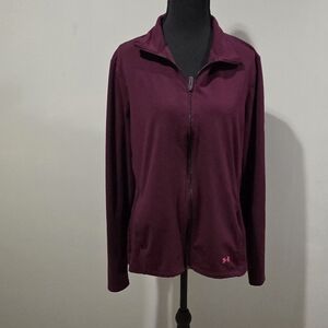 Under Armour Women's Maroon Zip-Up Jacket
